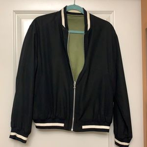 zara reversible embroidered bomber jacket